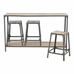 Stools and console table