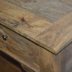 Cappa 2 Drawer Console Table closed drawer detail