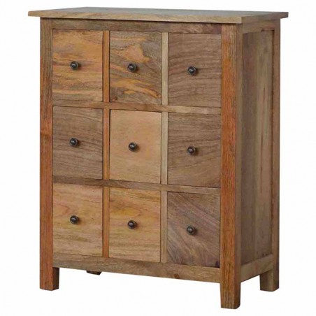 Cappa 9 Drawer Chest of Drawers Left Angle