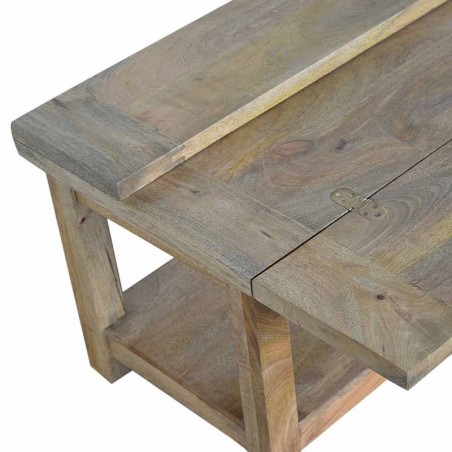 Cappa Coffee Table with 1 Shelf Top Detail Right
