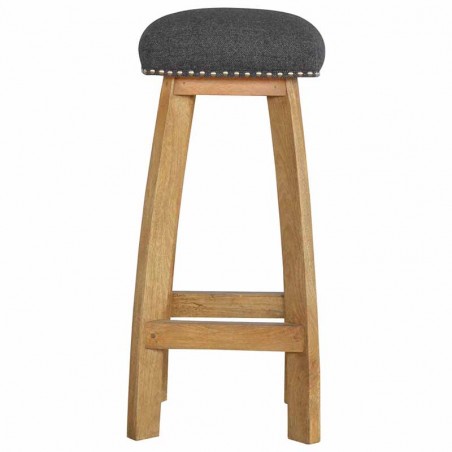 Cappa Stool With Black Tweed Front