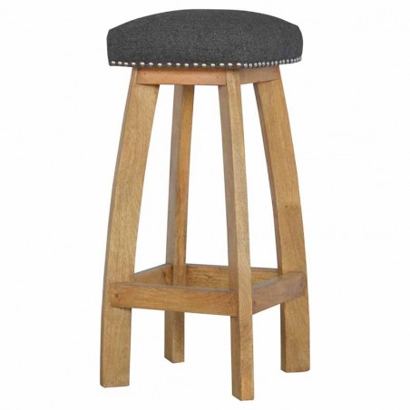 Cappa Stool With Black Tweed Right