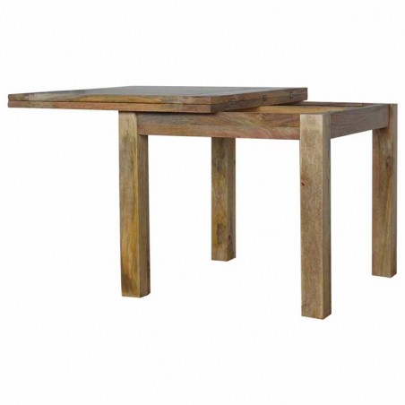 Cappa Butterfly Dining Table with Straight Legs Extended Left