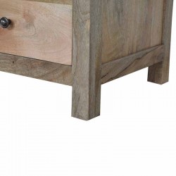 Cappa 3 Drawer Bedside Table Feet Detail