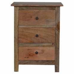 Cappa 3 Drawer Bedside Table Front