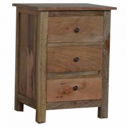 Cappa 3 Drawer Bedside Table Front Left Angle