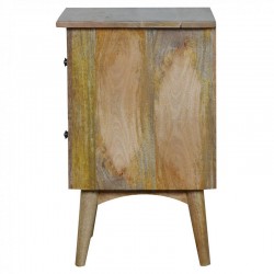 Cappa 2 Drawer Bedside Table Side