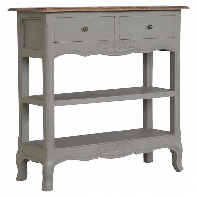 Cappa 2 Drawer Painted Console Table Left Angle
