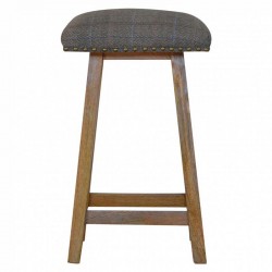 Cappa Stool With Multi Tweed Front