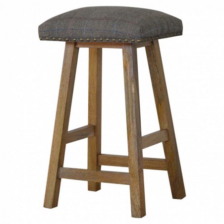 Cappa Stool With Multi Tweed Right Angle