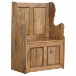 Cappa Small Monks Bench Left Angle