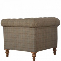 Cappa Chesterfield Armchair Back Angle