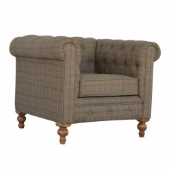 Cappa Chesterfield Armchair Left Angle