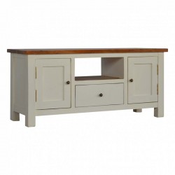 Cappa 2 Toned TV Stand Left Angle
