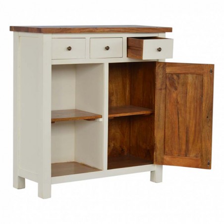 Cappa 3 Drawer Kitchen Unit Open Left Angle