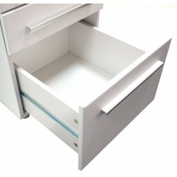 logan glass desk with storage drawers