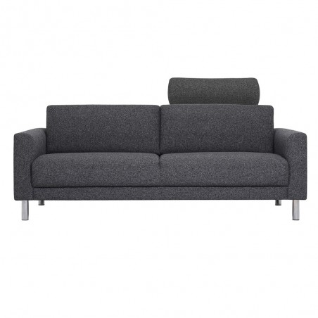 Elyria 3-Seater Sofa with neckpillow Dark Grey