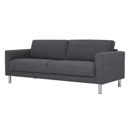 Elyria 3-Seater Sofa angled view Dark Grey
