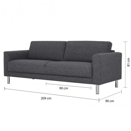 Elyria 3-Seater Sofa Dimensions