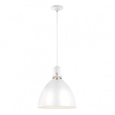 Turku Factory Style LED Pendant Light - White