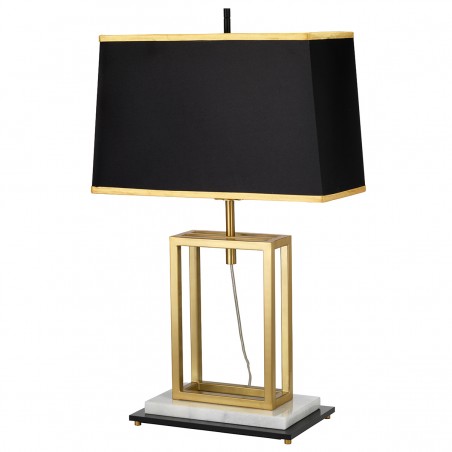 Mendon Modern Rectangular Table Lamp Off