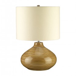 Neola Wood Effect Table Lamp Off