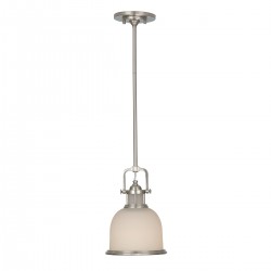 Wismer Brushed Steel Pendant Light Small
