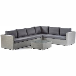 Lodi PE Rattan Corner Sofa Set with Middle Section