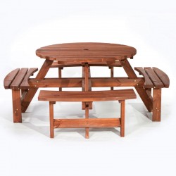 Babeny Round 8 Seater Picnic Table
