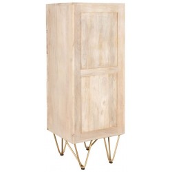 Tanda Light Gold Tall Chest of Drawers, rear view