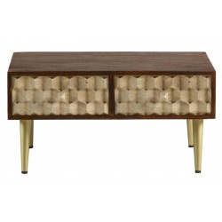 Cherla Coffee Table with 2 Drawers, front view