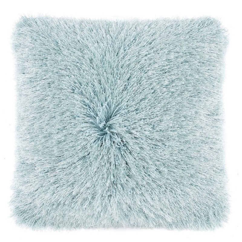 An image of Extravagance Shaggy Cushion - Ivory