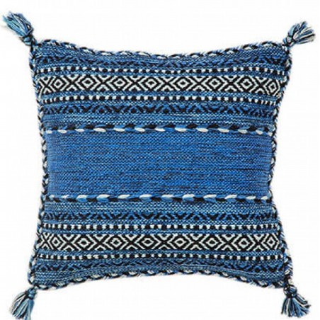 Krakow Striped Cushion Blue