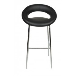 Sorrento Fixed Height Stool, black, front view