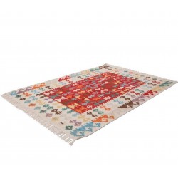 Telve Bordered Patterned Rug Angled View