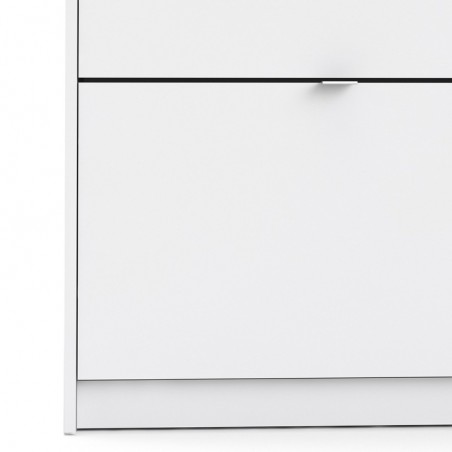 Barden Shoe Cabinet in white, close up door detail
