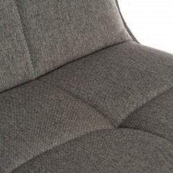 Bedford Swivel Bar Stool - Grey  Seat Detail