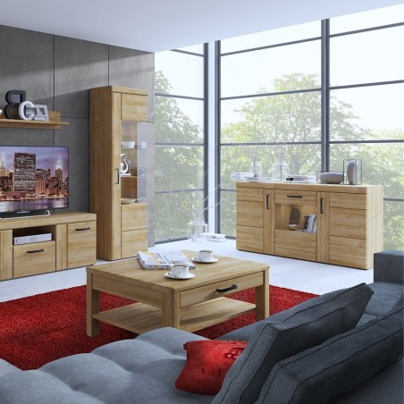 Skipton TV Cabinet in grandson oak colour, room shot