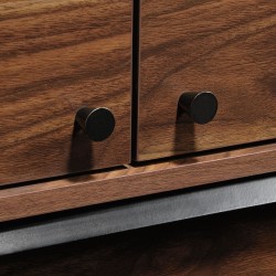 Ava Compact Workstation - walnut  Door Handle Detail