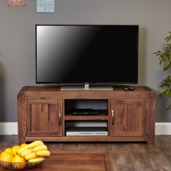 Salento two cupboard widescreen walnut TV cabinet 1