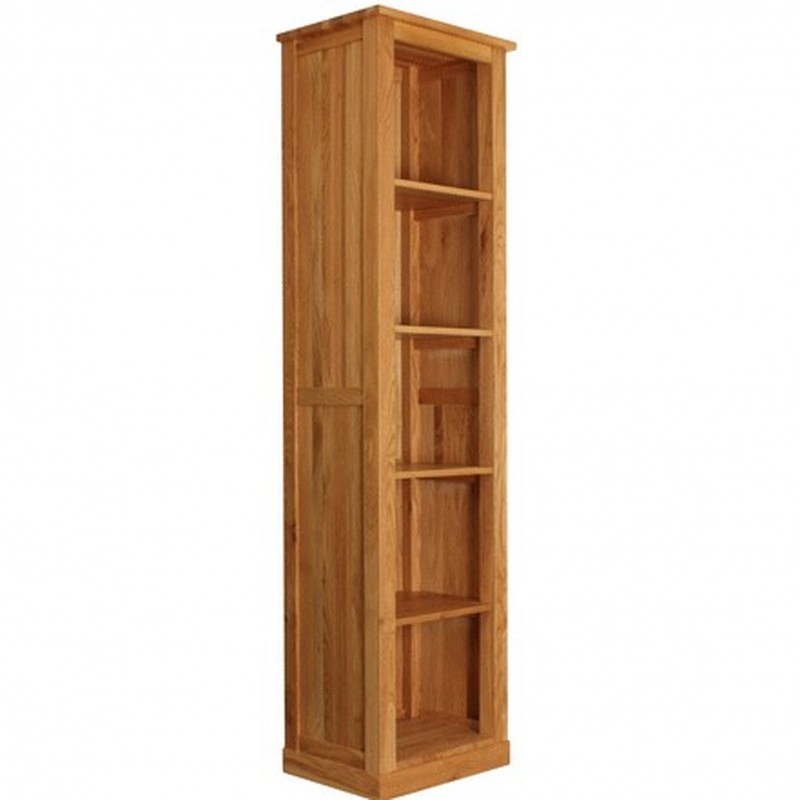 An image of Teramo Narrow Oak Bookcase