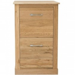 Teramo Oak Two Drawer Filing Cabinet