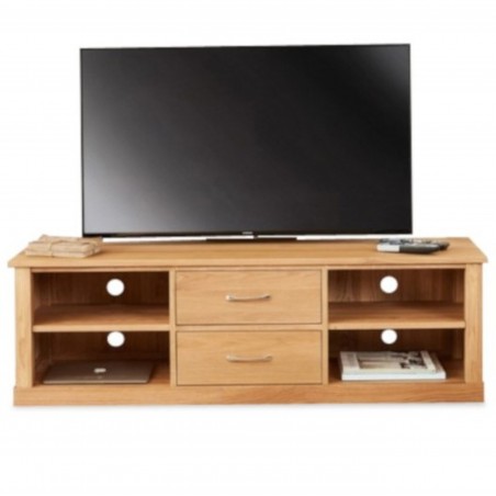 Teramo Oak Two Drawer Mounted TV Cabinet