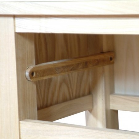 Teramo Oak Side Table Drawer Runner Detail