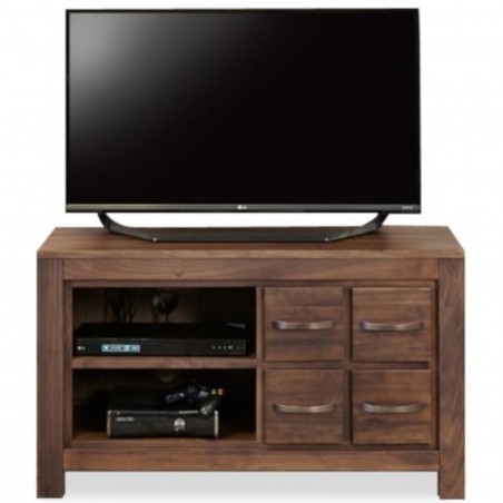 Panaro Compact Multi-Drawer Walnut TV Cabinet
