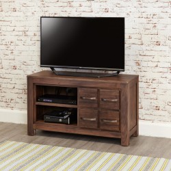 Panaro Small Multi-Drawer Walnut TV Cabinet