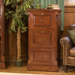 Forenza Multi Drawer Solid Mahogany Filing Cabinet