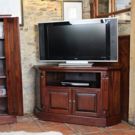 Forenza Small Mahogany Corner Television Cabinet