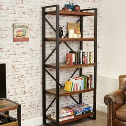 Akola Steel-Framed Wood Bookcase