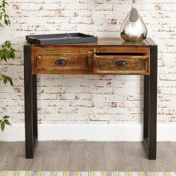 Akola Two Drawer Salvaged Indian Timber Console Table